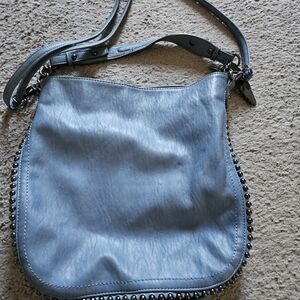 Jessica Simpson soft 13.5 Med Blue Shoulder/handbag NWOT $20